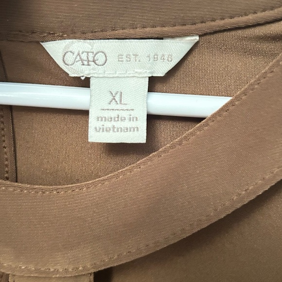 GATO Elegant Brown Women's Top ZIZE XL - Picture 2 of 4